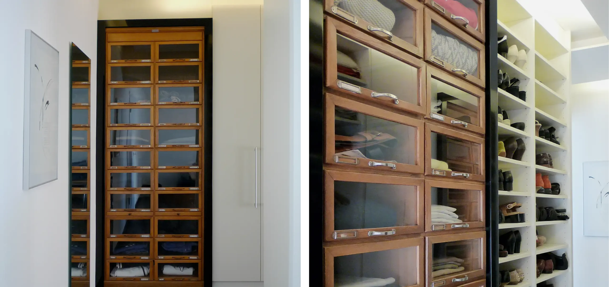 Schlafzimmer mit Altholz-Sideboard im individuellen Innenausbau — Miller Küchen